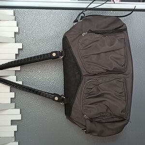 EUC MZ Wallace Grey/Blk Shoulder Bag